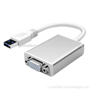 USB3.0 to VGA Hub with USB3.0 High-speed Input